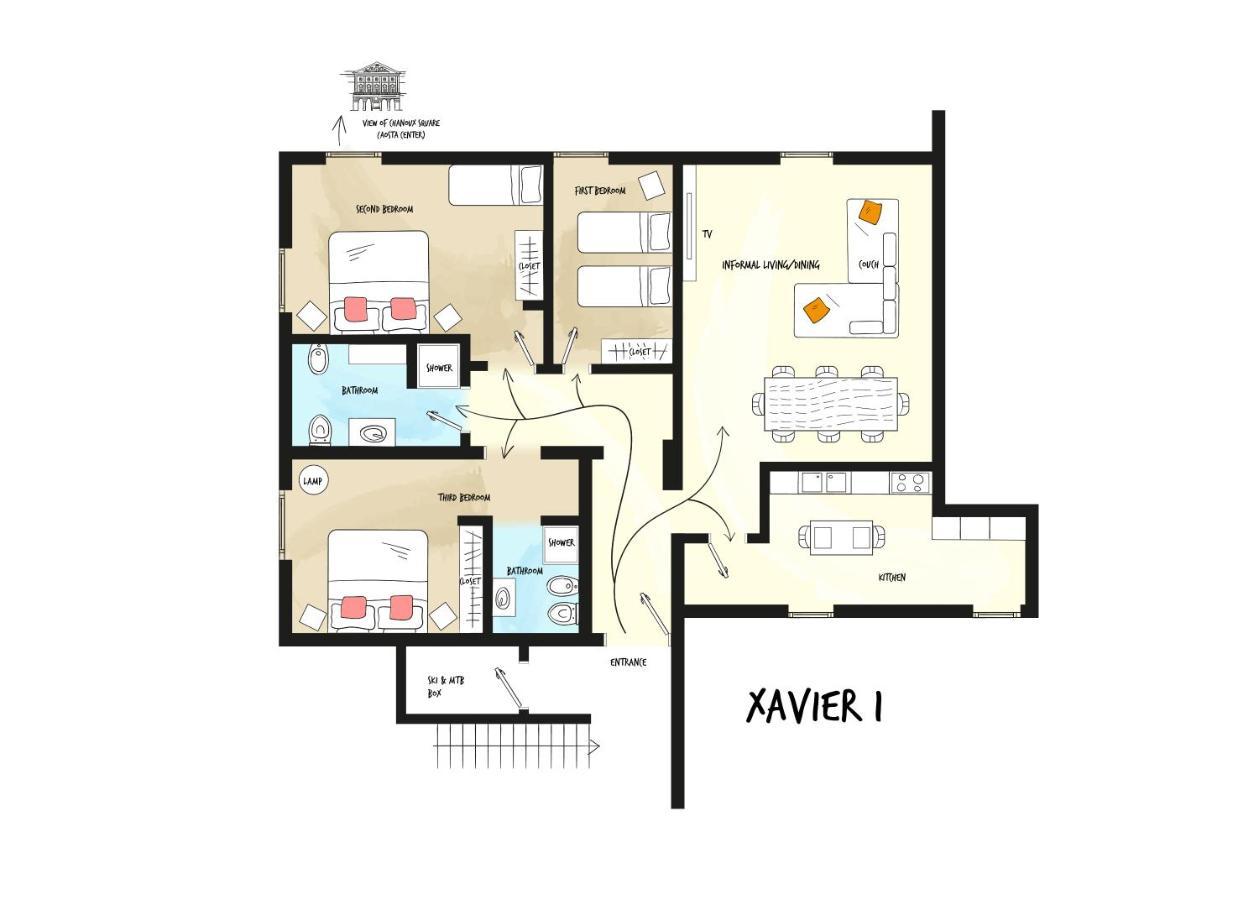 Alp Apartments Ski & Bike - Xavier Aosta Eksteriør billede